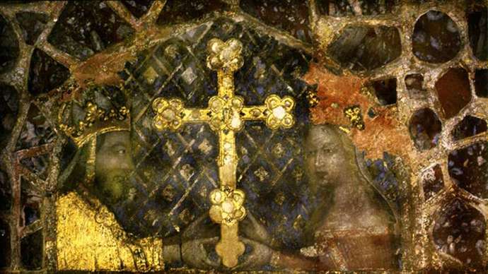 Karel IV. a jeho nejoblíbenější žena, také blondýnka, Anna Svídnická 

