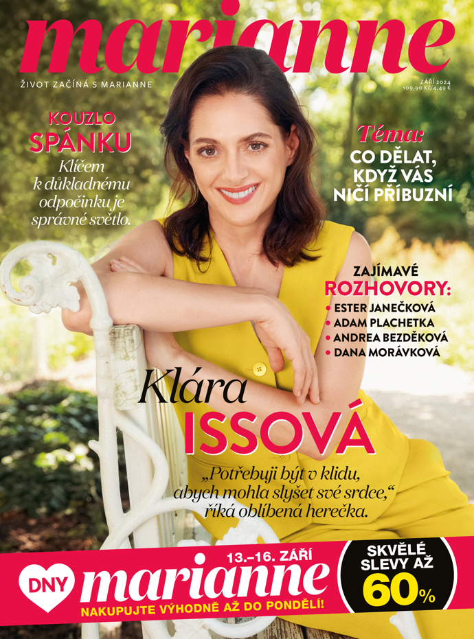 Slevové kupóny najdete v zářijové Marianne, která je již v prodeji na novinových stáncích.
Slevové kupóny najdete v zářijové Marianne, která je již v prodeji na novinových stáncích.