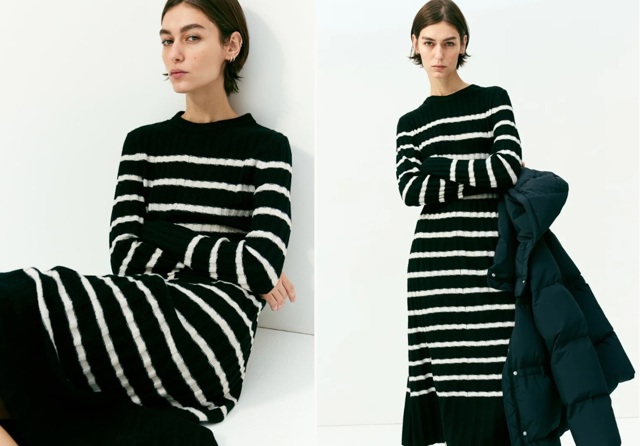 Šaty z žebrovaného úpletu, H&M, 449 Kč
