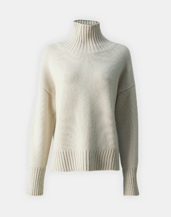 Kašmírový svetr, FTC Cashmere, 14380 Kč. 
