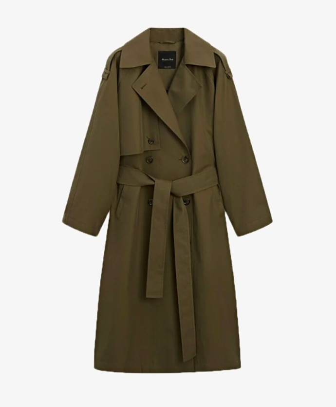 Trenčkot, Massimo Dutti, 5999 Kč. 
