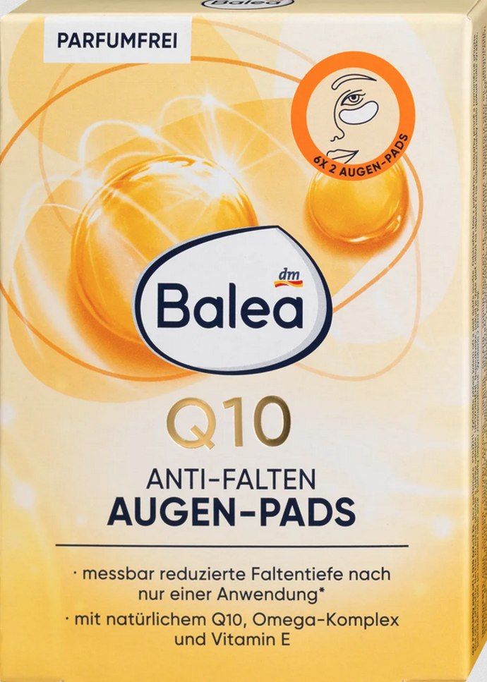 Q10 polštářky pod oči proti vráskám s koenzymem Q10 revitalizují a vyhlazují jemnou pokožku kolem očí. S komplexem Omega mastných kyselin vyhlazují a zjemňují pokožku. Zároveň hydratují a osvěžují díky příjemnému chladivému účinku. Mimické i hlubší vrásky budou redukovány. 89,90 Kč

