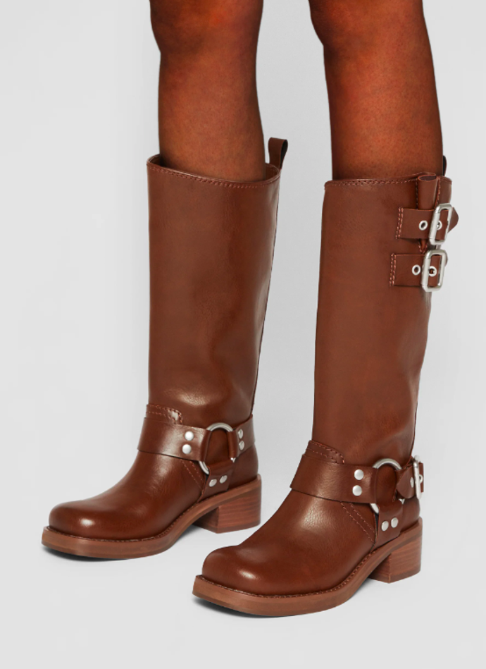 Motorkářské boty, Steve Madden, 4550 Kč. 
