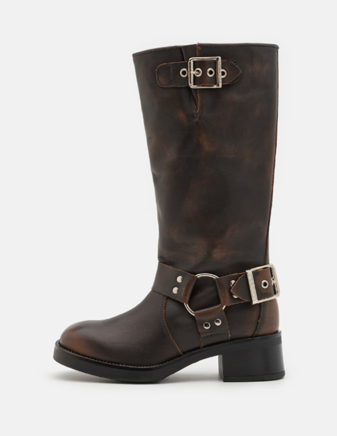 Motorkářské boty, Steve Madden, 5010 Kč.
