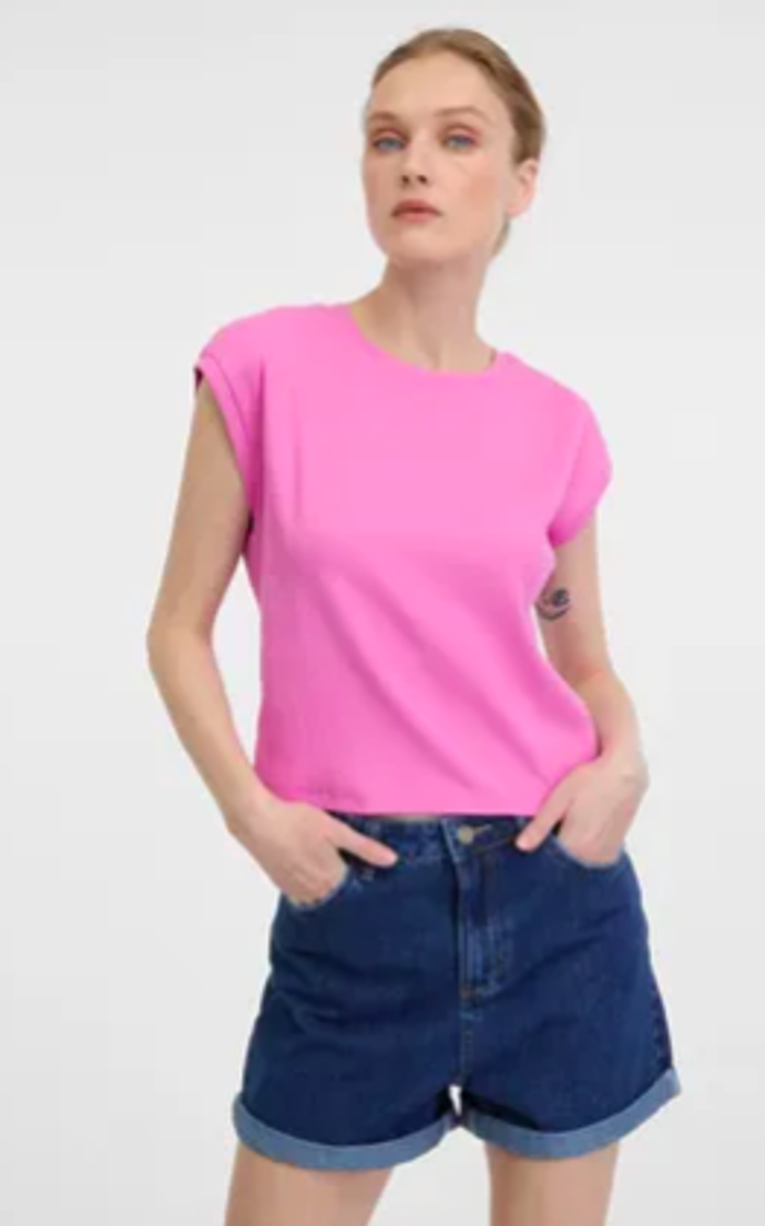 Růžové dámské crop tričko s krátkým rukávem ORSAY 199 Kč

S Dny Marianne získáte slevu 25% z původní ceny
