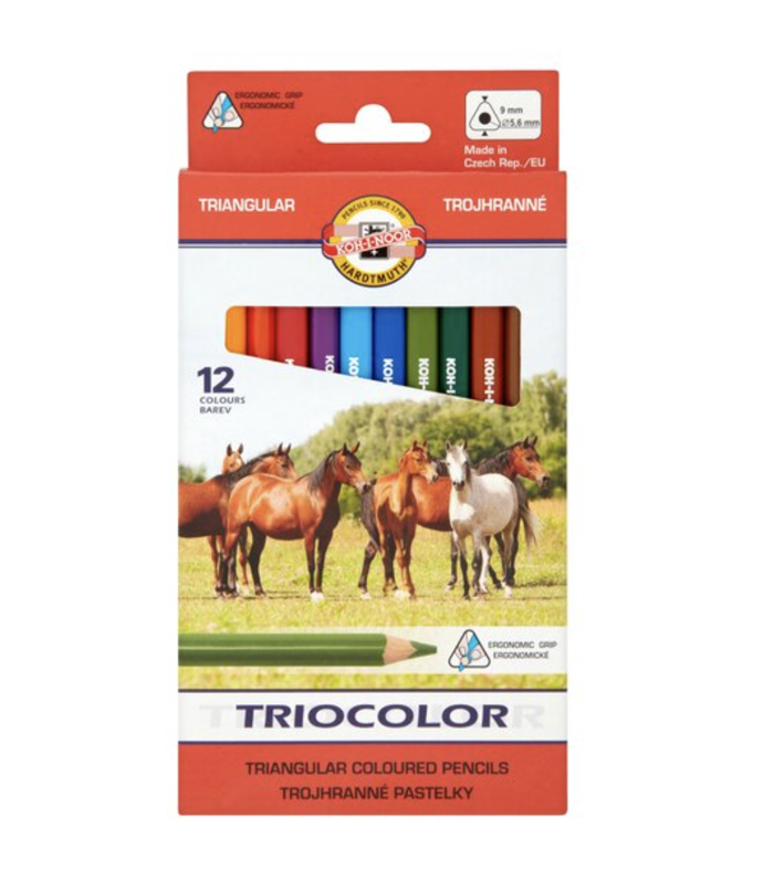 KOH-­I-­NOOR Trojhranné pastelky TR9 12 ks, Tesco, 174,90 korun
