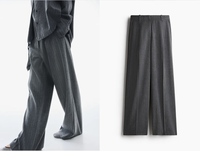 Široké kalhoty, temně hnědá, H&M, 719 Kč
Široké kalhoty, temně hnědá, H&M, 719 Kč