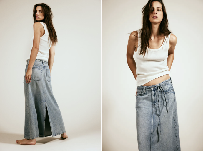 Džínová sukně Feather Soft, H&M, 719 Kč
Džínová sukně Feather Soft, H&M, 719 Kč