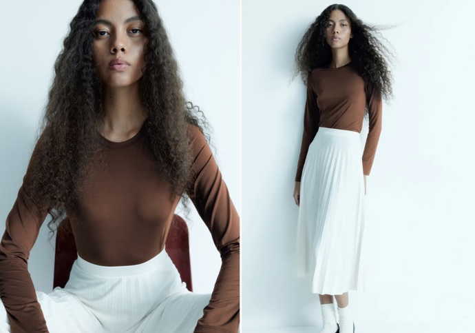Top z mikrovlákna s dlouhými rukávy, H&M, 239 Kč
Top z mikrovlákna s dlouhými rukávy, H&M, 239 Kč