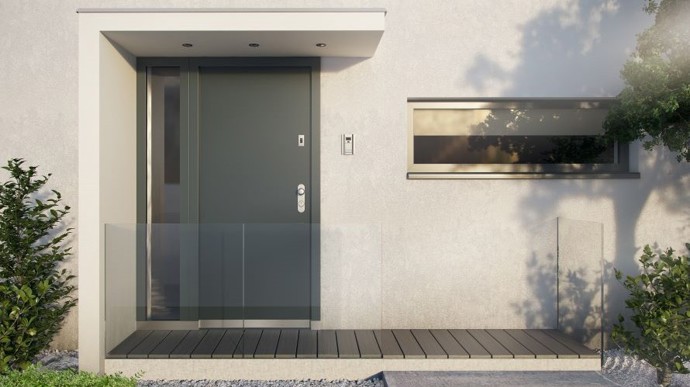 Vchodové bezpečnostní dveře do domu SD102 s certifikovaným bočním světlíkem
