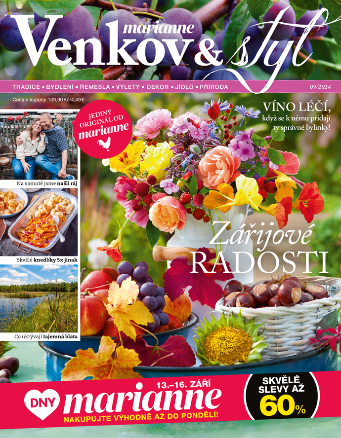 Slevy v podobě kupony najdete i v dalších oblíbených časopisech jako je Venkov a styl.
Slevy v podobě kupony najdete i v dalších oblíbených časopisech jako je Venkov a styl.
