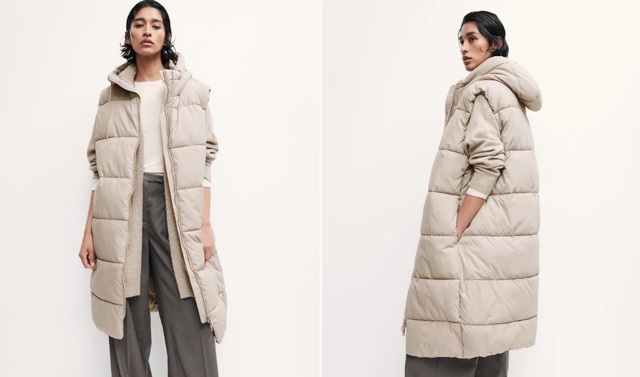 Vatovaná vesta s kapucí, H&M, 959 Kč
