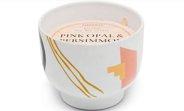 Vonná svíčka PINK OPAL & PERSIMMON (Růžový opál a kaki), Candlestories, 490 Kč
