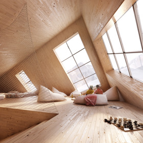 Futuristickou horskou chatu s fascinujícím vzhledem a úchvatným výhledem na Tatry najdeme v Kežmaroku. Moderní design v souladu s přírodou a udržitelnou architekturou slibuje nezapomenutelný zážitek každému návštěvníkovi.
