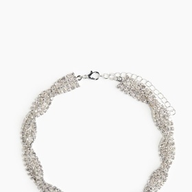 Krátký štrasový náhrdelník, H&M, 189 Kč
