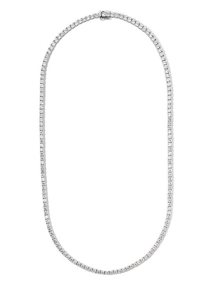 Stříbrný náhrdelník sterling silver crystal-embellished necklace, Hatton Labs, 685 eur

