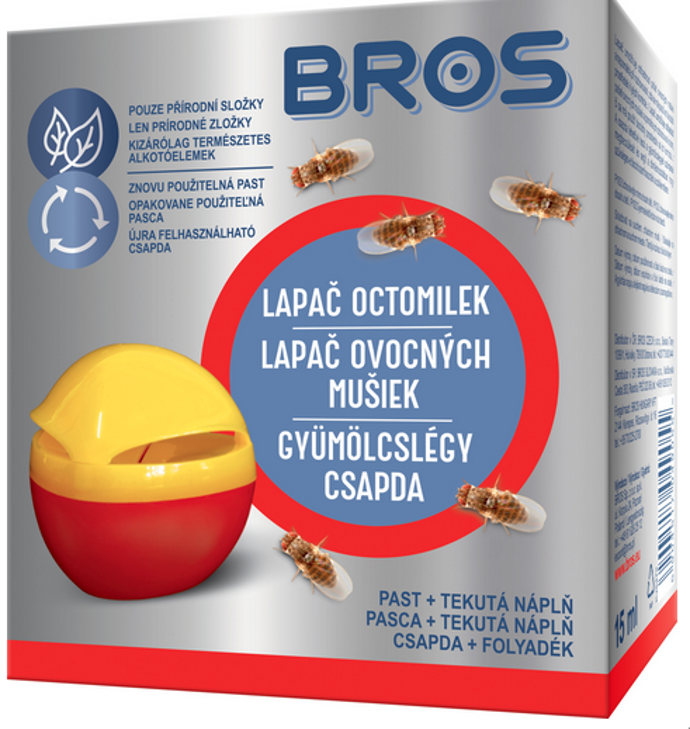 Lapač na octomilky obecné. Hmyz je do pasti nalákán atraktantem a díky speciálnímu provedení pasti zůstane uvnitř. 88 Kč, www.megaknihy.cz
Lapač na octomilky obecné. Hmyz je do pasti nalákán atraktantem a díky speciálnímu provedení pasti zůstane uvnitř. 88 Kč, www.megaknihy.cz