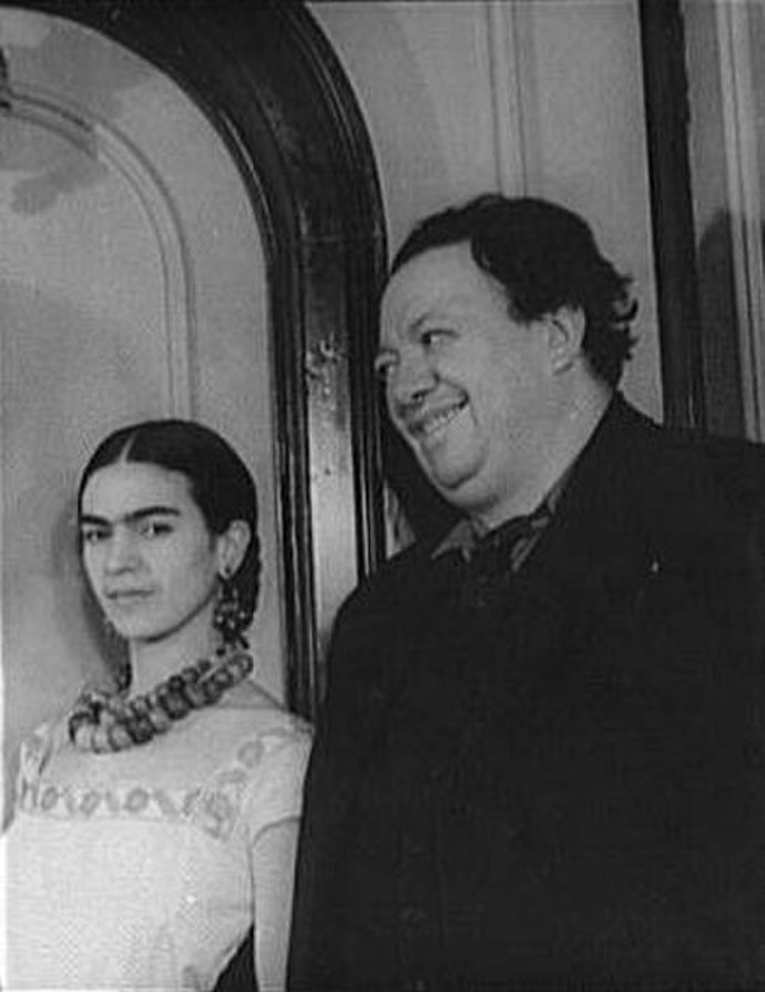 Frida Kahlo a Diego Rivera
