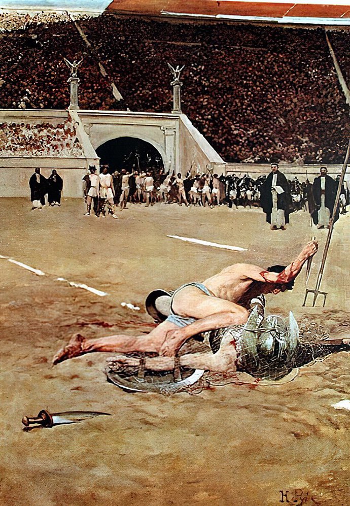 Gladiátoři v římských arénách
