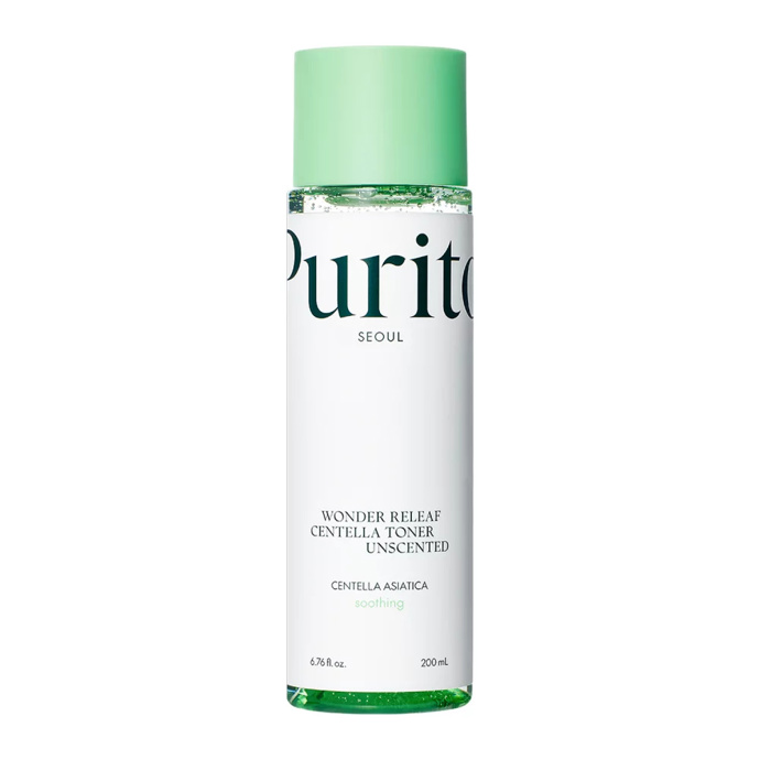 Zklidňující a hydratační pleťový toner Wonder Releaf Centella Toner Unscented, PURITO, 599 Kč
