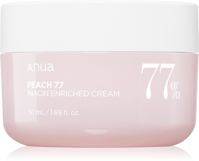 Obnovující hydratační krém Peach 77% Niacin Enriched Cream, Anua, 730 Kč
