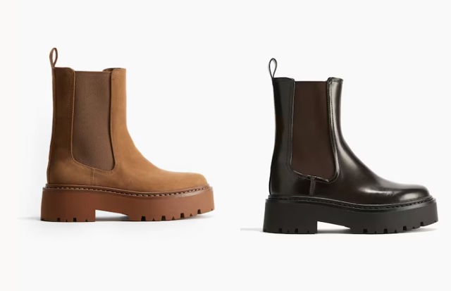 Béžové robustní boty chelsea, H&M, 839 Kč, tmavě hnědé robustní boty chelsea, H&M, 839 Kč

 
