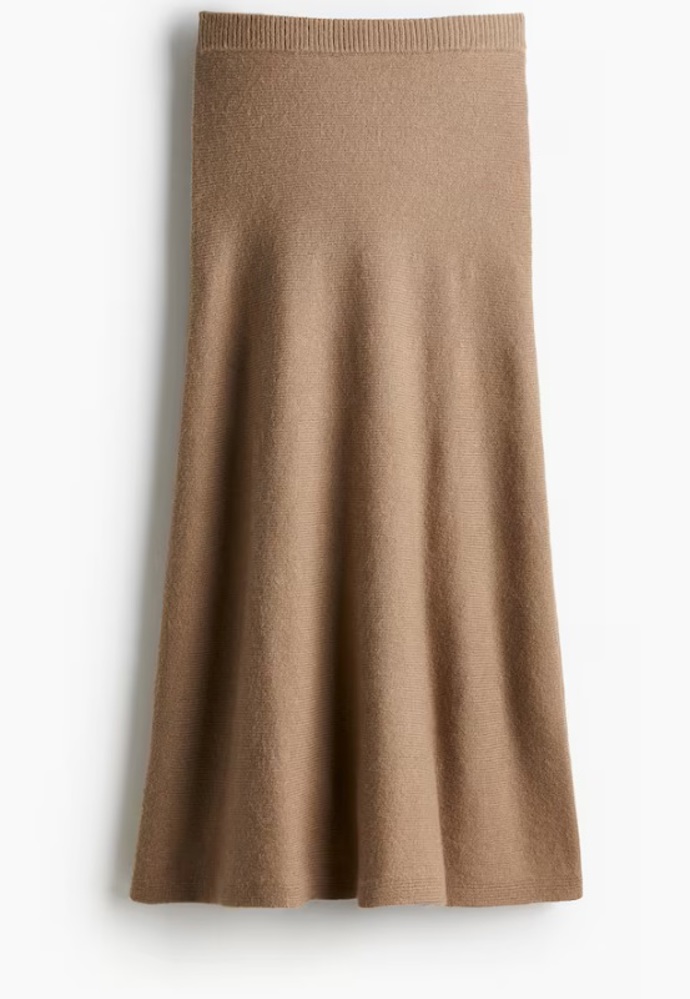 Pletená sukně Flared, H&M, 719 Kč
