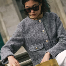 Buklé kabátek, Zara, 999 Kč
