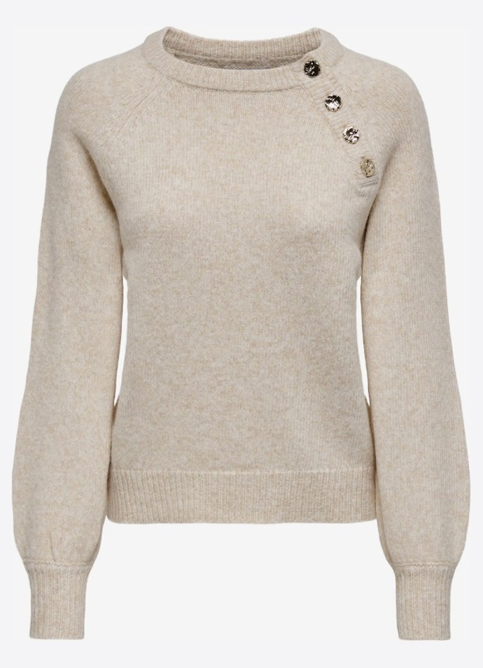 Svetr s třpytivými knoflíky, ONLY, 939 Kč
