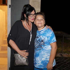 Ilona se synem Dominikem
