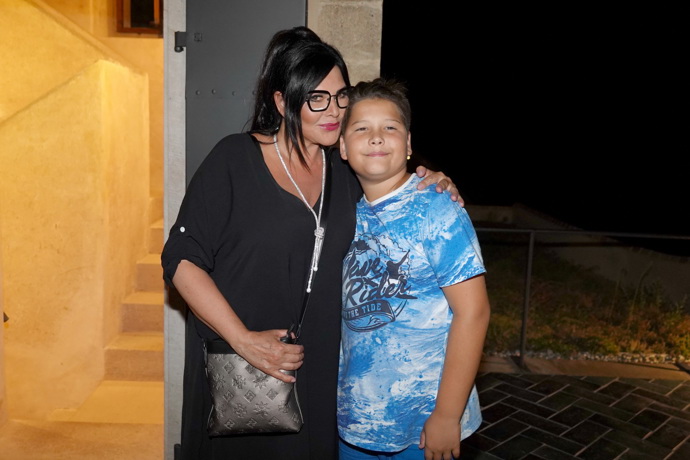 Ilona se synem Dominikem
