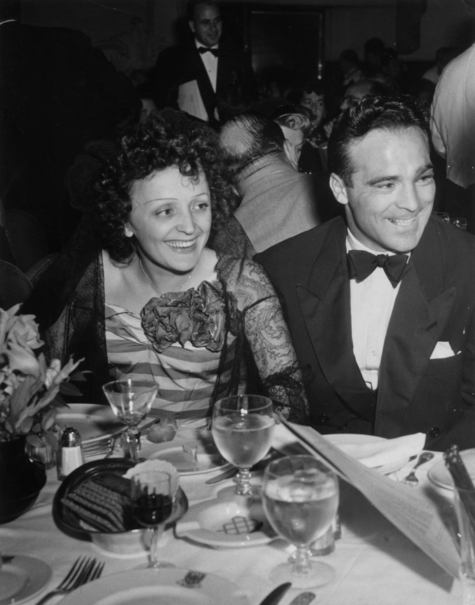 Édith Piaf a boxer Marcel Cerdan v roce 1940.
