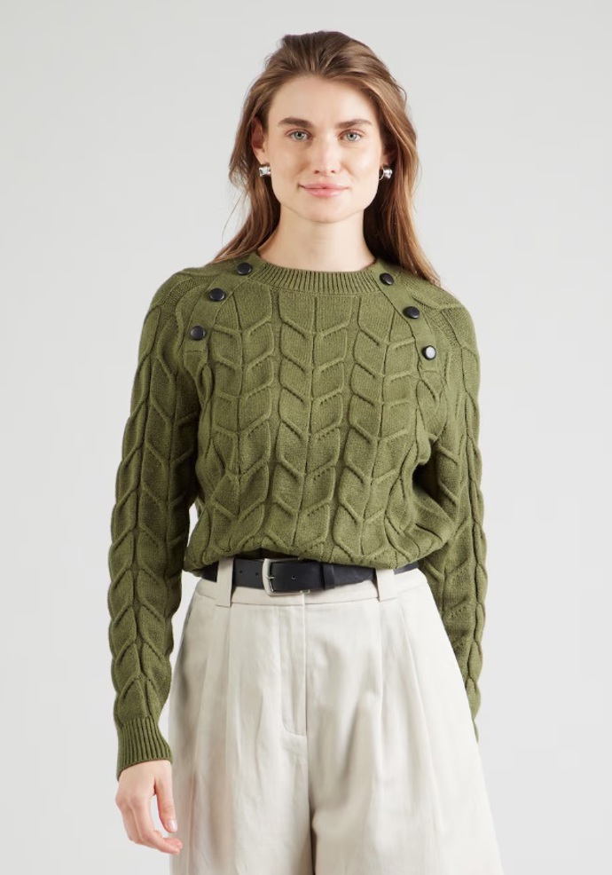 Olivový svetr, Vero Moda, 892 Kč
