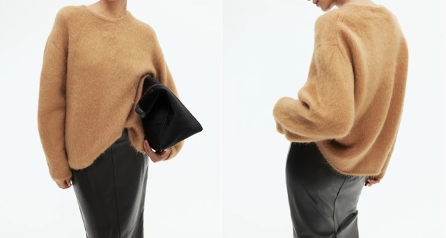 Svetr z mohérové směsi, H&M, 2 799 Kč
