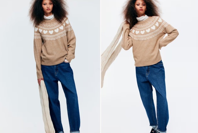 Svetr z žakárového úpletu, H&M, 669 Kč
