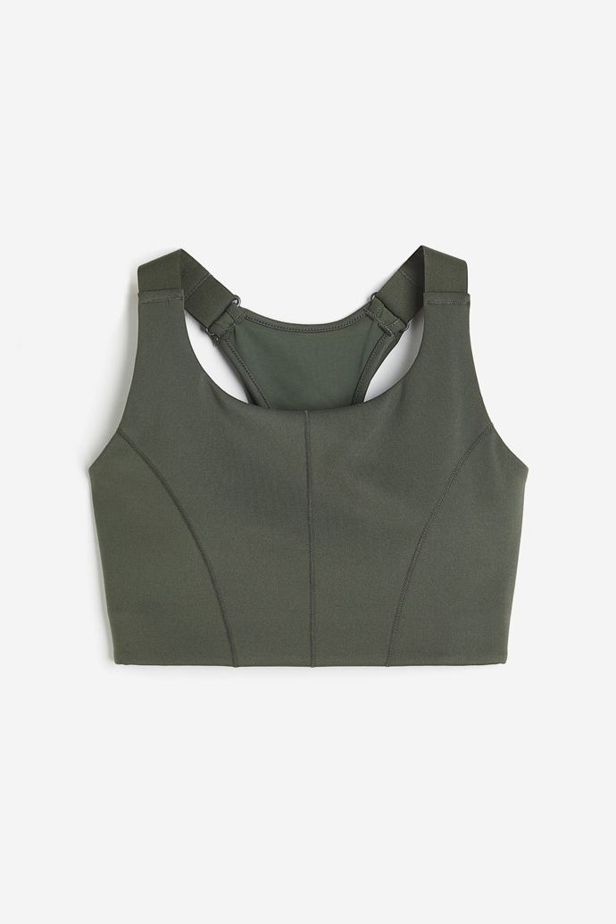 Sportovní podprsenka High Support z DryMove™, H&M, 479 Kč
Sportovní podprsenka High Support z DryMove™, H&M, 479 Kč