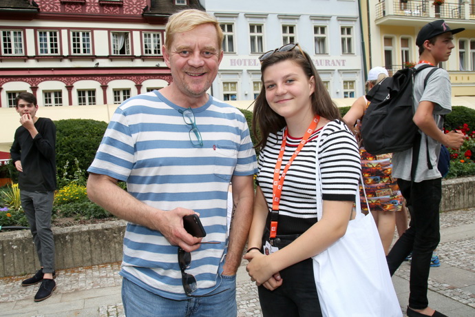 Petr s Aničkou společně vyrazili na festival do Karlových Varů
