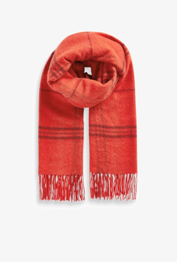Cihlová šála, Next, 330 Kč
