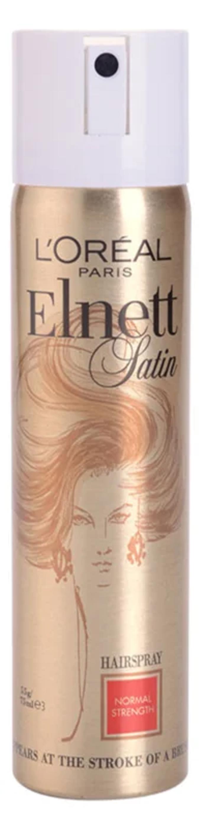 Lak na vlasy, Elnett Satin, L’Oréal Paris, 182 Kč
Lak na vlasy, Elnett Satin, L’Oréal Paris, 182 Kč