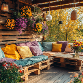 Proměňte svůj balkon nebo terasu v útulné místo pro relaxaci.
