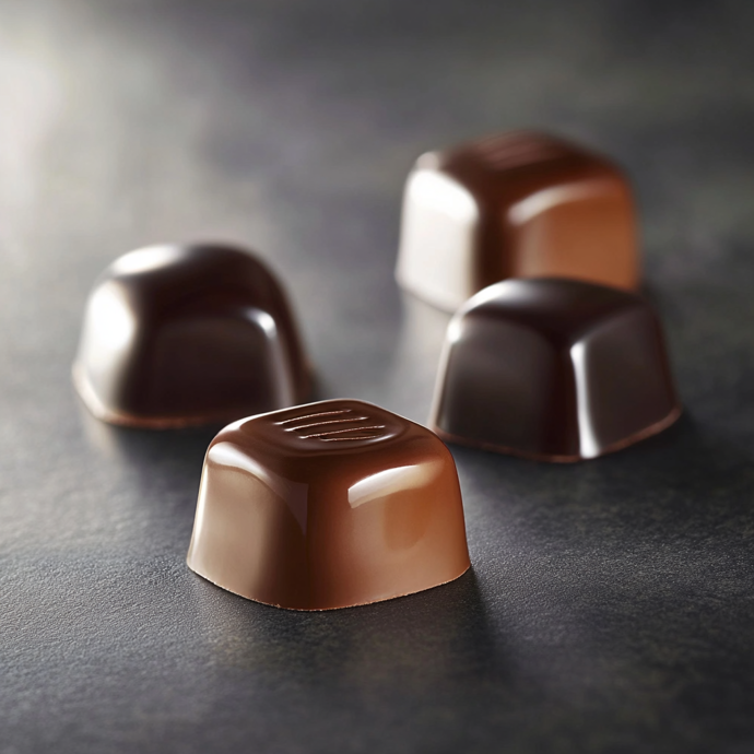 Pralinky jsou malé čokoládové pochoutky, často plněné krémovou nebo ořechovou náplní.
Pralinky jsou malé čokoládové pochoutky, často plněné krémovou nebo ořechovou náplní.