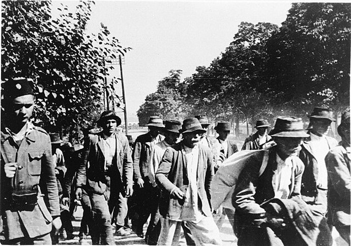 Chorvatský koncentrační tábor Jasenovac, přezdívaná také balkánská Osvětim
Chorvatský koncentrační tábor Jasenovac, přezdívaná také balkánská Osvětim