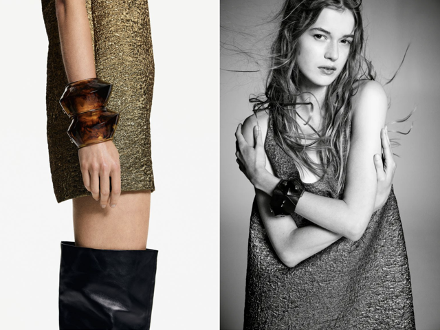 Pevný náramek s mramorováním, H&M, 1 199 Kč
