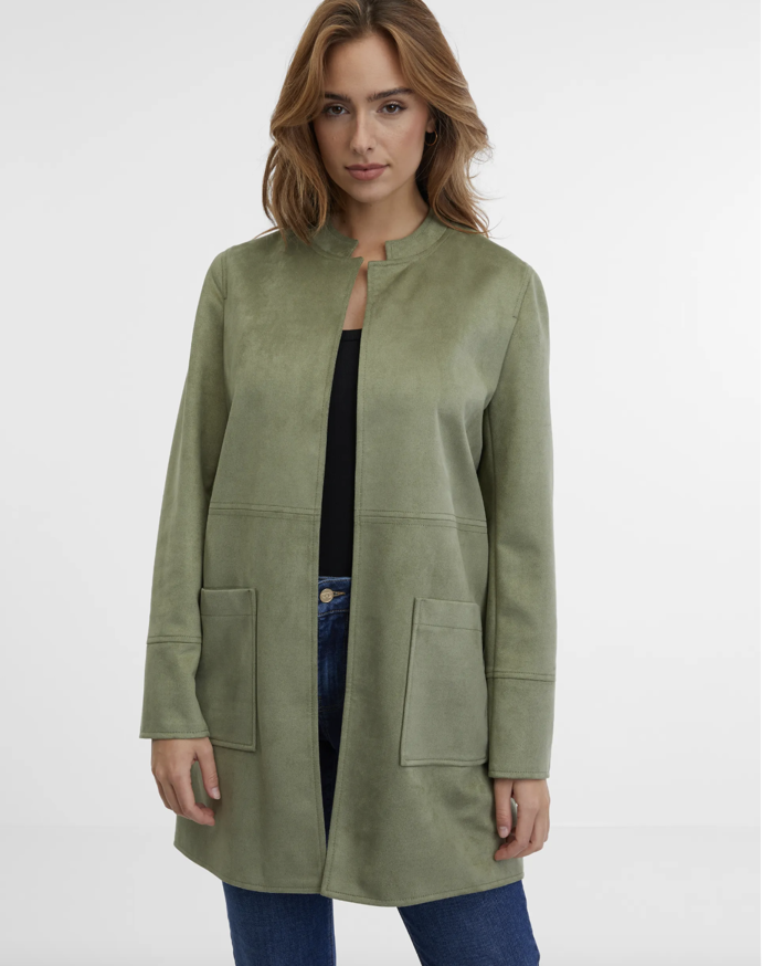 Khaki dámský kabát, ORSAY, 749 Kč
