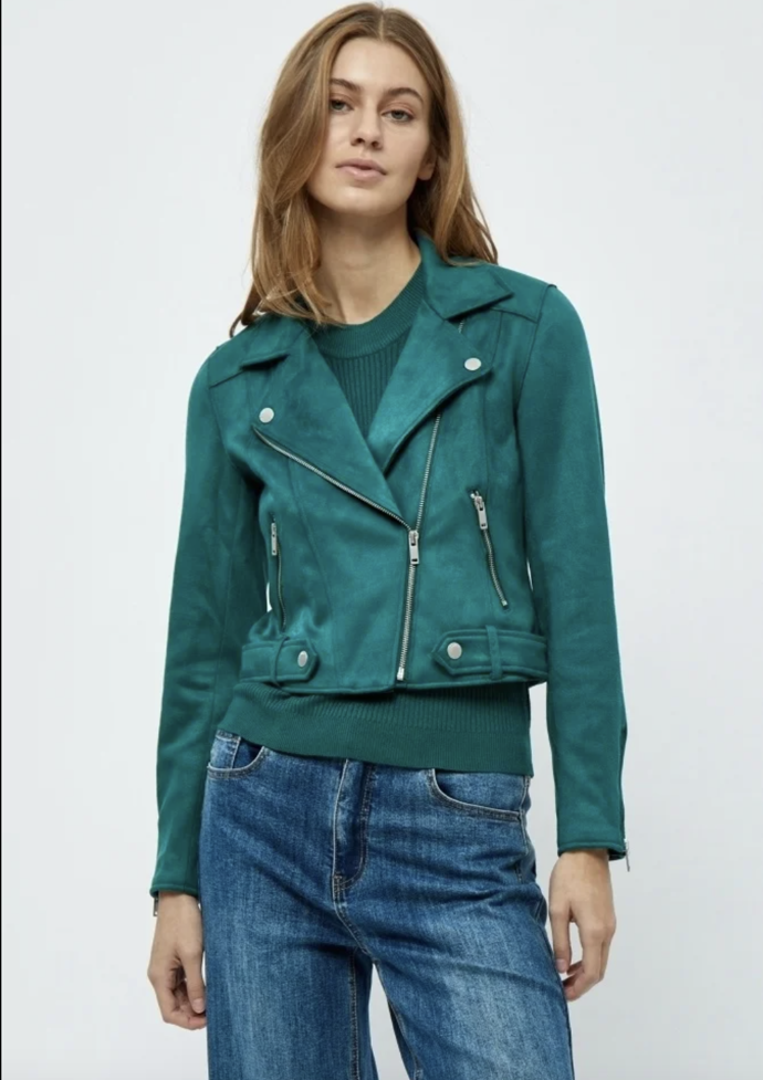 DETABARAK, Bunda z umělé kůže - atlantic deep, Desires, Zalando, 1850 Kč
