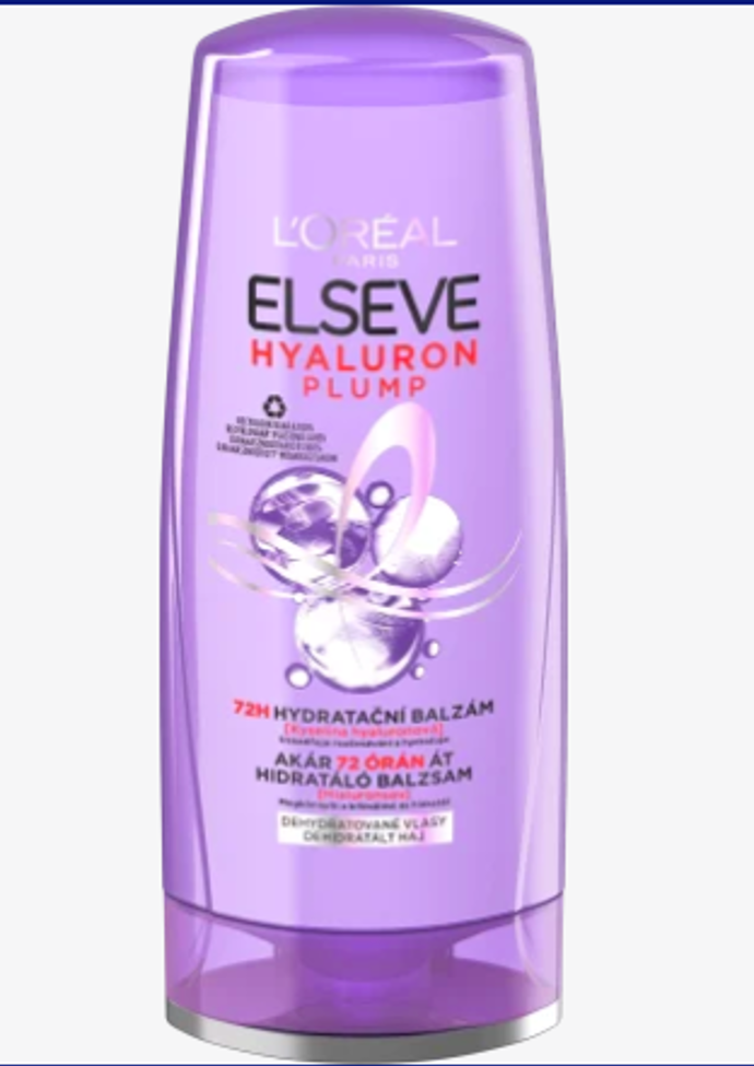 Hydratační kondicionér na vlasy Elseve Hyaluron Plump

Cena: 84,90 Kč (200 ml), 42,45 Kč za (100 ml)
