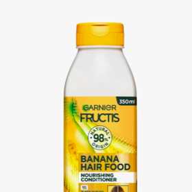 Kondicionér pro suché vlasy Garnier Fructis Banana Hair Food

Cena: 160 Kč (350 ml), 45,71Kč (100 ml)

 
