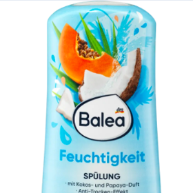 Hydratační balzám na vlasy Balea

Cena: 29,90 Kč (300 ml), 9,97 Kč (100 ml)
