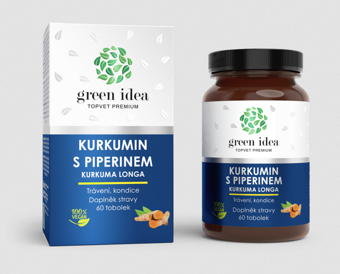 Kurkumin je flavonoid získávaný z kořene kurkumy. Pro vyšší biologickou účinnost je kurkumin v přípravku potencován piperinem. Podporuje normální trávení a chuť k jídlu, používá se pro normální činnost jater, pro podporu normální činnosti kardiovaskulárního systému, podporuje normální stav kloubů a kostí a zlepšuje spánek. Jedná se o silný antioxidant. Podporuje imunitní systém. 328 Kč
