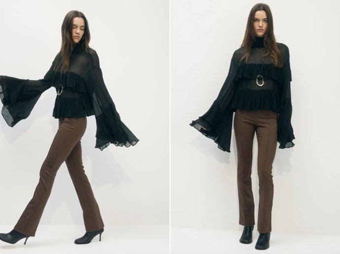 Úzké elegantní kalhoty, různé barvy, H&M, 479 Kč
